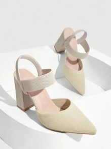 CUCCOO BASICS Woman Shoes Fashionable Classic Apricot Color High Heel Shoes With Removable Ankle Strap For Commuting For Spring And Summer Vacation Shoes Summer Spring Shoes Spring Break Easter