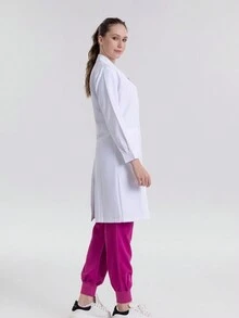 New Arrival Summer Short Sleeve Unisex White Lab Coat With Four-Way Stretch Anti-Static Fabric Doctor's Workwear