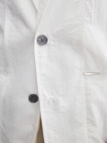 AKNOTIC Business Casual Męska marynarka w stylu Old Money z tkanego nylonu, z efektem marszczenia, cienka, półprzezroczysta, na jesień i zimę