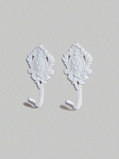 Goth 2 pezzi Ganci metallici solidi Vintage, ideali per decorazione e stoccaggio a parete