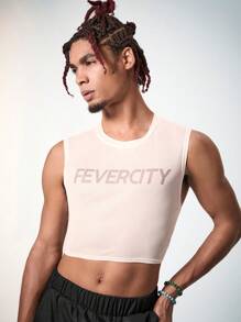 FeverCity 男士數字印花英文圖案短袖網上衣套裝，適用於夏天 - 彩色 - 查看 3