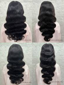 Transparent Lace Body Wave 4 X 4 Lace Closure Natural Black Wigs With Baby Hair Pre Plucked Human Hair Wigs 14-30 Inch Hair Replacement Wig - SNatural - View 4