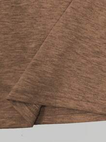 INAWLY Ladies' Plain And Simple Daily Wear Top And Trousers Set - Khaki - View 5