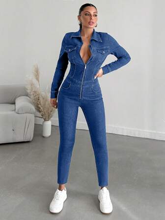 Salopette di Jeans Le ultime tendenze SHEIN ITALIA