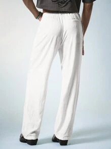 FeverCity Plain & Simple Men's Daily Dress Pants - Beige - View 3