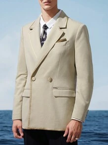 AKNOTIC Business Casual Easy Care Shimmer Men Woven Business Suit Jacket
