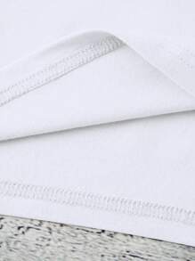 INAWLY Casual Plus Size Round Neck Patterned Summer Top - Multicolor - View 4