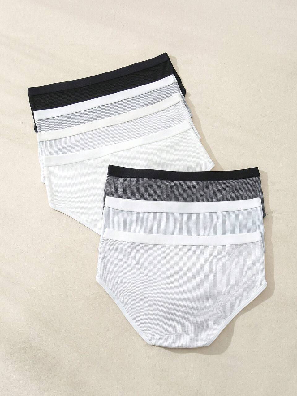 Ladies' Fashionable Comfortable Breathable Simple Triangle Panties , 5 Pcs