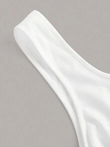 SHEIN EZwear Áo ba lỗ in họa tiết quả anh đào cỡ lớn cho nữ mùa hè, thích hợp cho mùa ấm - trắng - Xem 6