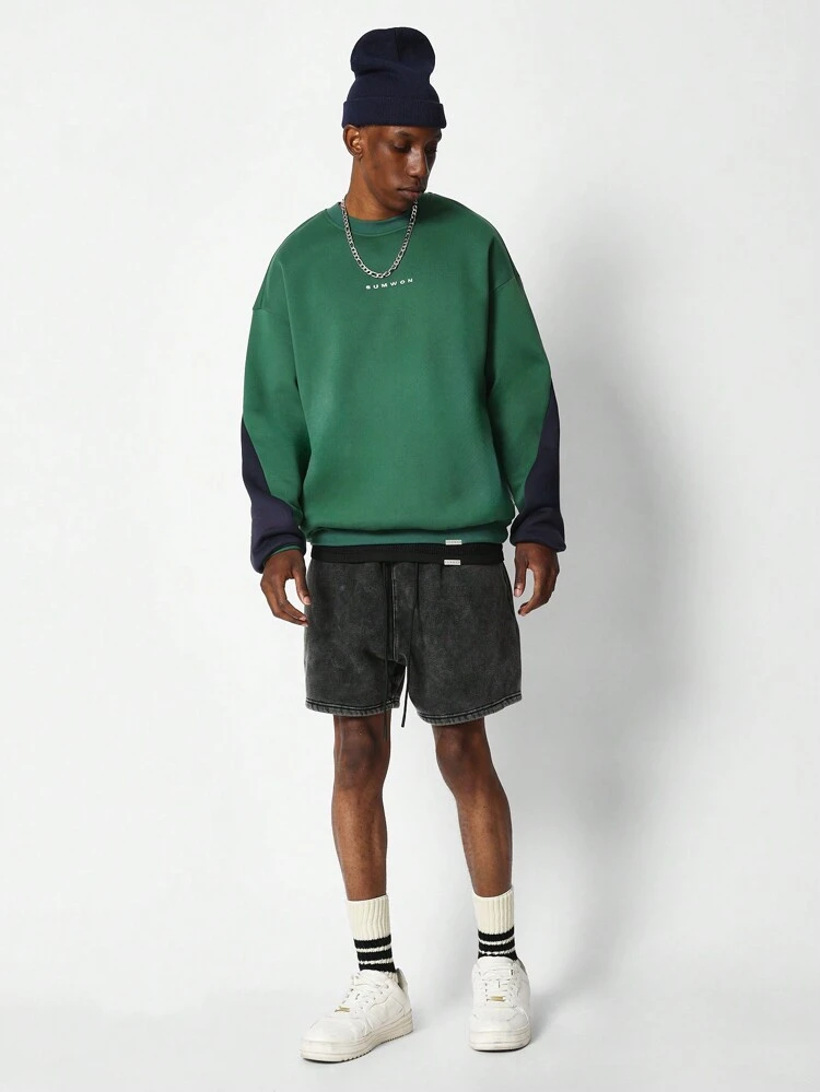 Bluza z okrągłym dekoltem w stylu Brooklyn na Dzień Świętego Patryka, oversize, w stylu ulicznym, sportowym, uniwersyteckim, z nadrukiem liter, w irlandzkim stylu, na święta, swobodny sweter