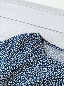 EMERY ROSE Maglietta casual con stampa a collo tondo da donna per la primavera/estate