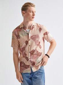 Manfinity VCAY Áo sơ mi ngắn tay in kỹ thuật số dành cho nam mới - Nhiều màu - Xem 6