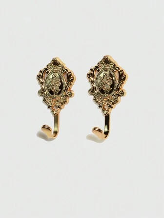 Goth 2 pezzi Ganci da parete in metallo vintage