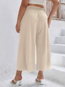 Calvaya Plus Size Women's Plain Simple Daily Pants