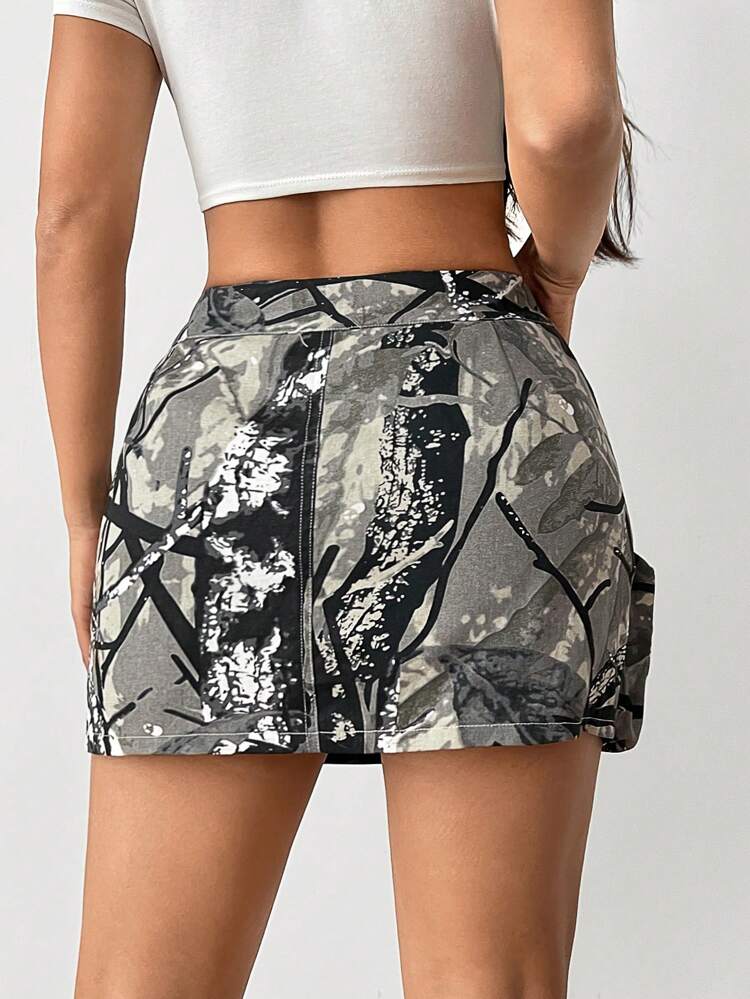 Women's Casual Printed Simple Daily Skirt (Random Print)