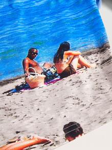 SHEINNeu Zabawa  Nadruk plażowy Topy - Wielokolorowe - Zobacz 6