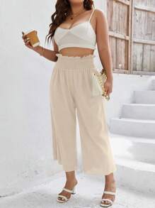 Calvaya Plus Size Women's Plain Simple Daily Pants