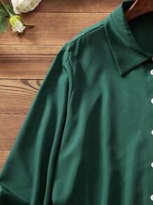 Lacomfia Plus Size Women's Fashionable AB Style Elegant Printed Shirt Fall Cloth For Women - Multicolor - View 3