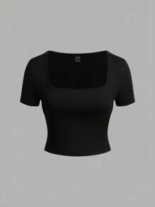 SHEIN EZwear 3 件套女士休闲条纹长袖修身 T 恤，适合春秋季节 - 彩色 - 查看 3