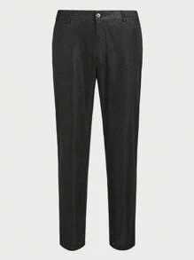 Manfinity VCAY 2 piezas Conjunto de playa para el Día del Padre, trajes hombre elegantes y casuales de ajuste slim para boda y fiesta - Negro - Ver 4