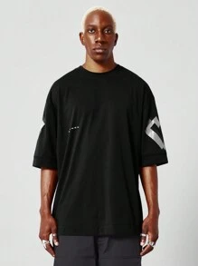 SUMWON Áo thun oversize vừa vặn có in hình California Graphic - màu đen - Xem 2