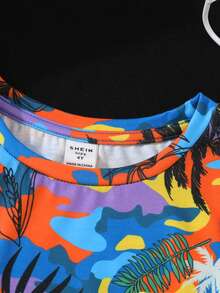 SHEIN Cậu bé trẻ tuổi 3 cái/bộ Kính mát in chữ theo phong cách đường phố thường ngày & Áo ba lỗ cổ tròn trơn Thích hợp để mặc hàng ngày, ngày lễ, bãi biển, mùa xuân và mùa hè - Nhiều màu - Xem 7