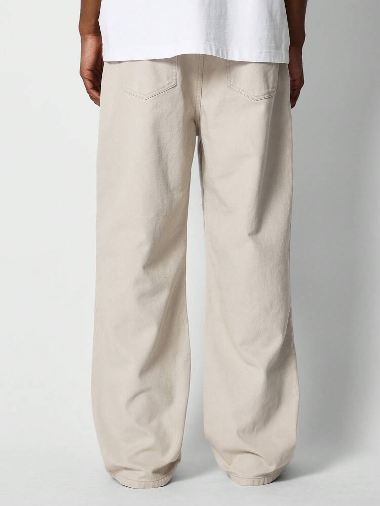 Loose Fit Pant With Knee Panel