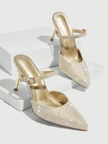 CUCCOO SZL Fashionable And Versatile Women Flat Shoes Sexy Party Baddie Chic Gorgeous Style - Gold - View 3