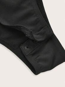 SHEIN EZwear 女性時尚修身美國國旗印花吊帶連體衣