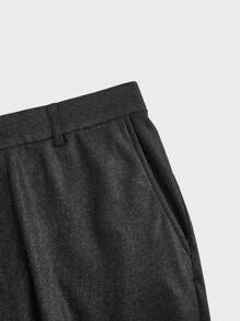 Manfinity VCAY 2 piezas Conjunto de playa para el Día del Padre, trajes hombre elegantes y casuales de ajuste slim para boda y fiesta - Negro - Ver 3