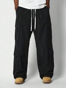 SUMWON 拉鍊式尼龍貨物褲