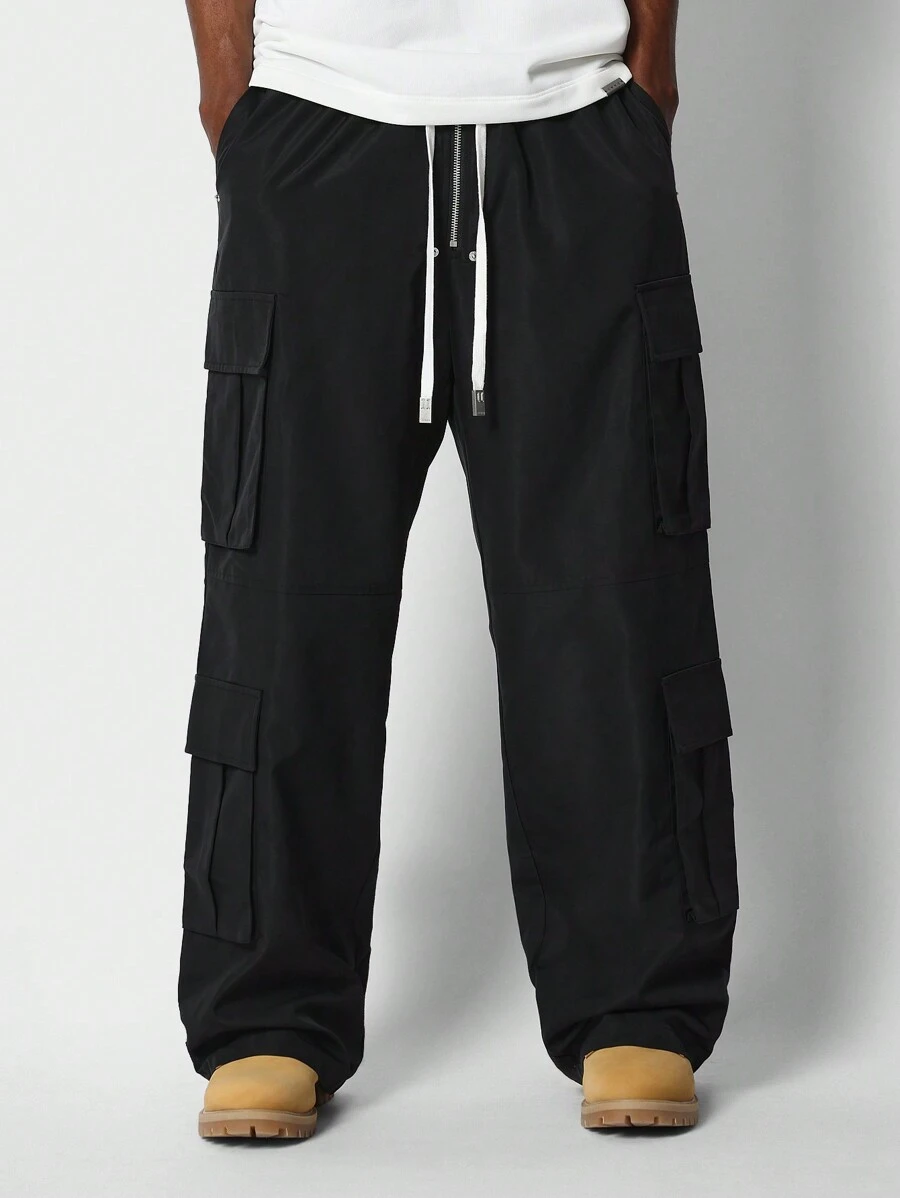 SUMWON 拉鍊式尼龍貨物褲