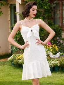 Vintamour Vintage And Elegant Women's Vacation Dress, Spring/Summer, Slimming Tie Strap White Mermaid Dress White Dresses Summer Dress Sexy Dress Beach Women Dresses Hawaiian Beach Women Outfits Long Women Dresses Cottagecore