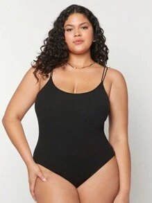 Forever 21 Women's Casual Basic Tank Top Bodysuit Set - Apricot - View 2