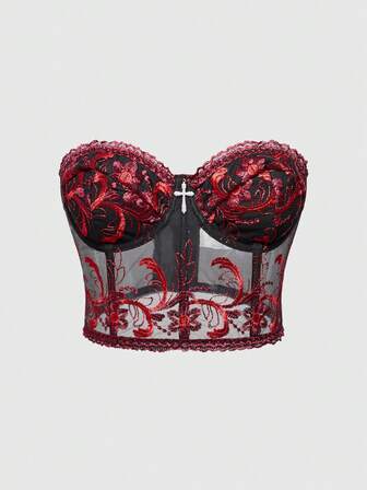 Goth Top tubo con stampa floreale in stile gotico scuro e palazzo, capo da sovrapporre