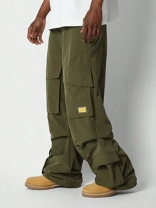 SUMWON Parachute Baggy Cargo Pant - Army Green - View 2