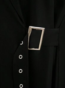 Al Najma Elegant And Fashionable Abaya With Flat Neckline, Wrapped And Long Sleeves