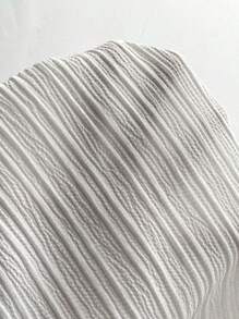 Firerie Top De Cuello Halter Sin Manga, Con Encaje Guipur De Contraste, Lazo Y Espalda Descubierta - Blanco - Ver 7