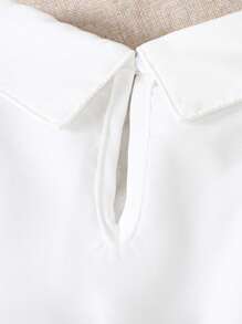 SHEIN 4pcs Western Cowboy Style Outfit Including Short Sleeve T-Shirt, Cow Skirt Dress, Denim Hat And Belt - Blue - View 8