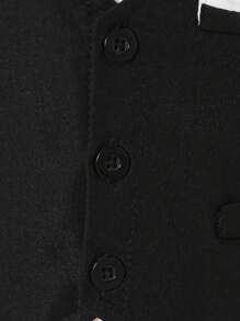 Baby Boy 1pc Single Button Vest Suit Jacket & 1pc Suit Pants Set, Perfect For Birthday Party, Evening Event, Wedding, Baby's First Birthday Celebration - Multicolor - View 6