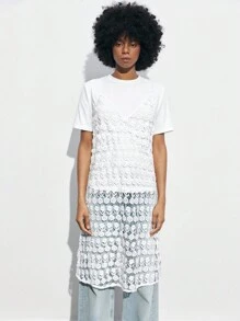 Maija 女款圓領休閒短袖T恤和細肩帶連衣裙套裝 - 軍綠色 - 查看 6