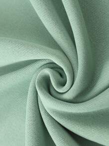 Manfinity Hypemode 男士時尚圓領短袖T卹，印有字母、星星和太空人設計，掉肩設計，夏季 - 綠色 - 查看 4