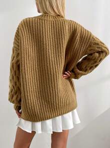 RueChic Thick 3 GG Graphic Pattern Knitwear Sweater Casual