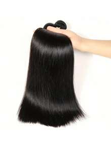 3pz dritto Fasci di capelli umani 1 umano Tessuto dei capelli umano Estensione dei capelli naturale colore