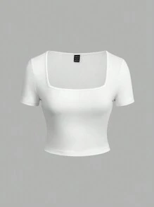 SHEIN EZwear 3 件套女士休闲条纹长袖修身 T 恤，适合春秋季节 - 彩色 - 查看 4