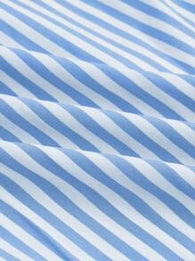 SHEIN LUNE Women's Striped Printed Simple Daily Dress Maxi Women Outfit Fall Cloth For Women