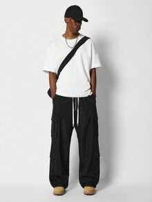 SUMWON 拉鍊式尼龍貨物褲