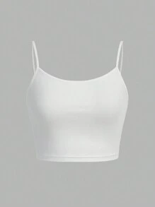 SHEIN EZwear 4入組女式休閒性感緊身彈力背心，適用於夏季 - 彩色 - 查看 11