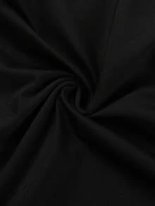 Rückenfreier Trainingsanzug Jumpsuit Unitard für Frauen, Tummy Control, ärmellos, V-Rücken, Scrunch Yoga Romper Unitards - Schwarz - Übersicht 7