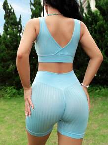 Seamless Women Fashion Wireless Bra Set (2pcs)